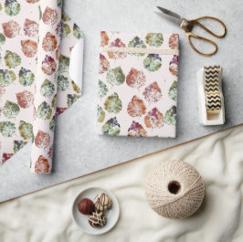 Papel De Regalo Arte de acuarela de hojas de otoño