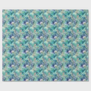 Papel De Regalo arte de acuarela de sirenas