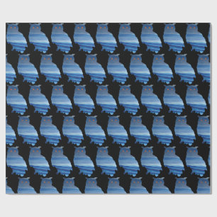 Papel De Regalo Arte de búho acuarela