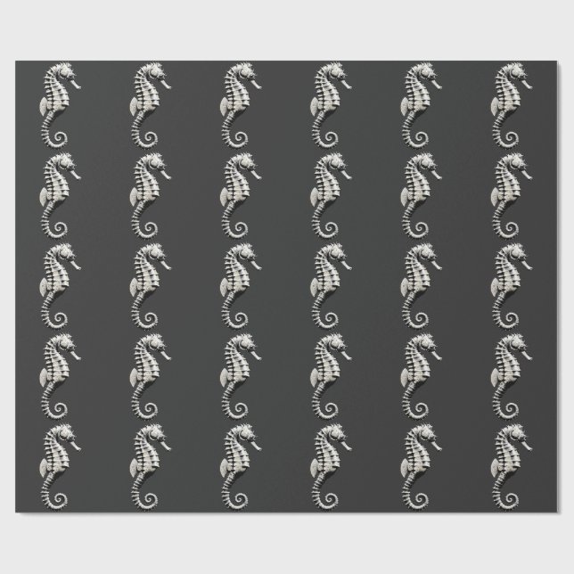 Papel De Regalo Arte de caballito de mar (Superficie plana)