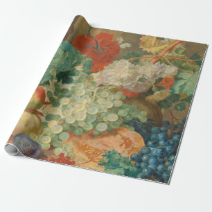 Papel De Regalo Arte de cocina rústica estampa vintage de frutas y