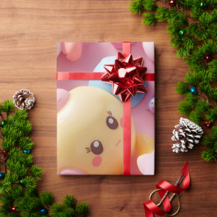Papel De Regalo Arte de criatura de juguete pastel kawaii