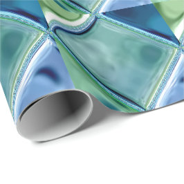 Papel De Regalo Arte de cristal de la teja de mosaico del trullo y