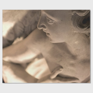 Papel De Regalo Arte de escultura de ángel de mármol Imprimir