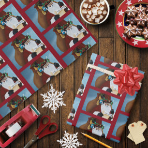 Papel De Regalo Arte de fantasía navideña victoriana Steampunk San