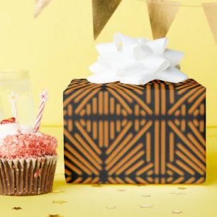 Papel De Regalo Arte de fideos doodle cursi con patrón simétrico a
