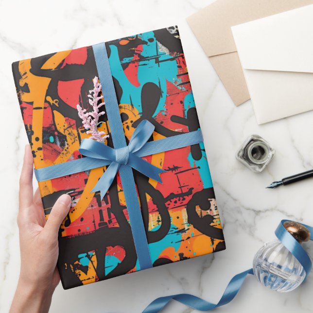 Papel De Regalo Arte de Grafiti (Regalar)