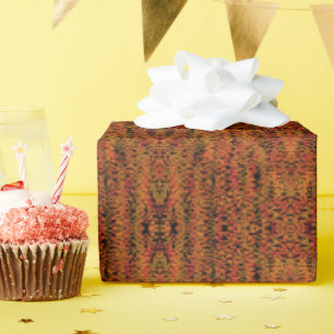 Papel De Regalo Arte de hojas de follaje de colores cambiantes de