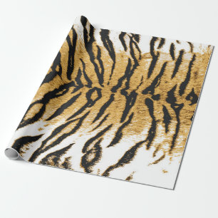 Papel De Regalo Arte de ilustracion del tigre indochino (Panthera 