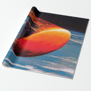 Papel De Regalo Arte de la cápsula espacial del módulo de comando