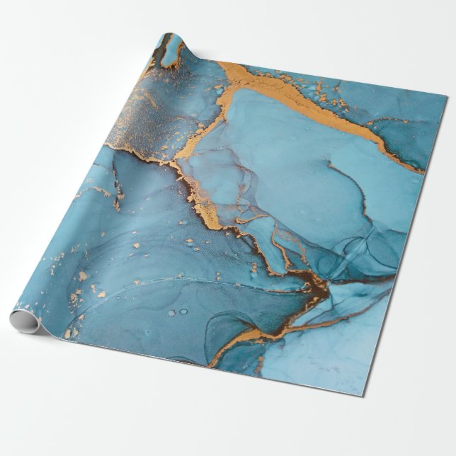 Papel De Regalo Arte de la tinta del alcohol: saphirina y divorcio (Desenrollado)