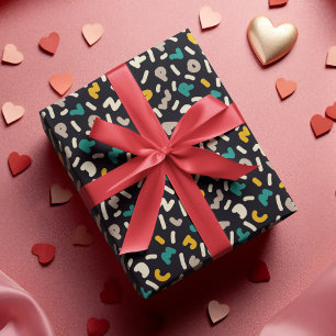 Papel De Regalo Arte de letras al azar alfabetas