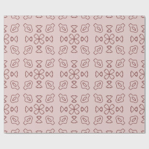 Papel De Regalo Arte de línea geométrica minimalista elegante sin