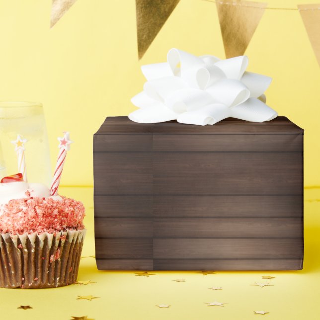 Papel De Regalo Arte de moda abstracto marrón rayado con veta de m (Fiesta de cumpleaños )