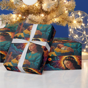 Papel De Regalo Arte de Navidades de Snowman caprichoso