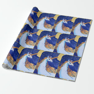 Papel De Regalo "Arte de niños" de Unicornio