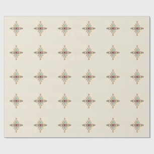 Papel De Regalo Arte de patrón de bordado geométrico marroquí pers
