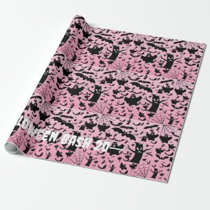 Papel De Regalo Arte de patrón de fiesta de fantasmas espeluznante