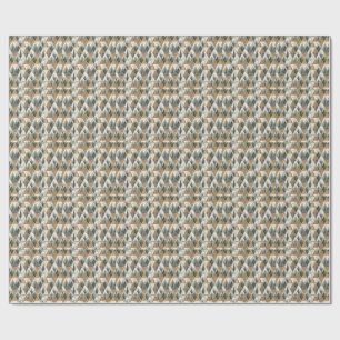 Papel De Regalo Arte de patrón de mosaico geométrico de montaña y