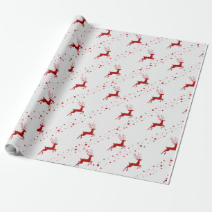 Papel De Regalo Arte de patrones de ciervos navidades
