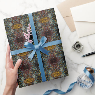 Papel De Regalo Arte de pintura abstracta con salpicaduras de graf