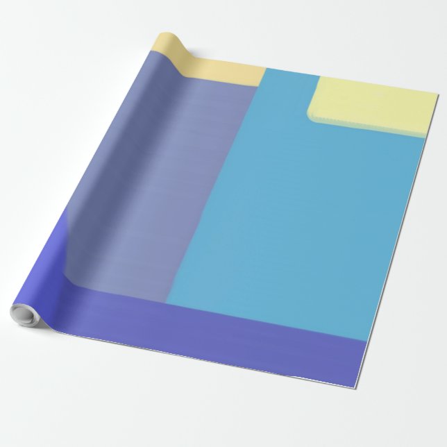 Papel De Regalo arte de pintura abstracta moderna (Desenrollado)