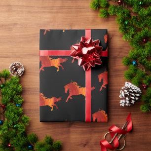 Papel De Regalo Arte del Caballo de Fuego