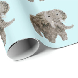 Papel De Regalo Arte del elefante del animal salvaje