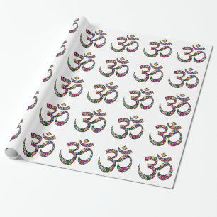 Papel De Regalo Arte del símbolo floral Namaste
