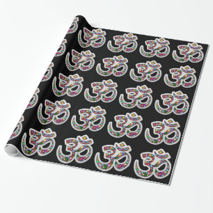Papel De Regalo Arte del símbolo floral Namaste