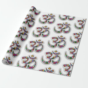 Papel De Regalo Arte del símbolo floral Namaste
