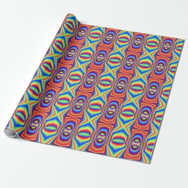 Papel De Regalo Arte digital de intersección dimensional (Desenrollado)