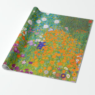 Papel De Regalo Arte floral de jardín de cottage vintage de Gustav
