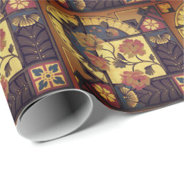 Papel De Regalo Arte floral victoriano elegante