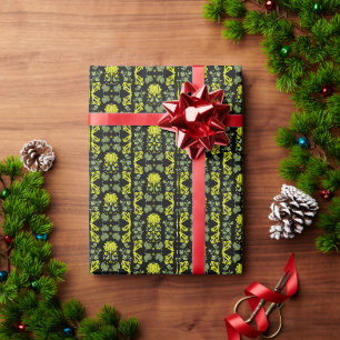 Papel De Regalo Arte folclórico de hongos forestales nórdicos