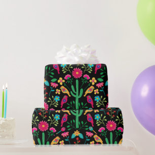 Papel De Regalo Arte Folclórico Tradicional Mexicano Colores Brill