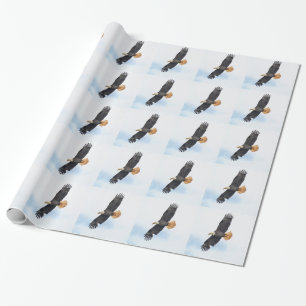 Papel De Regalo Arte fotográfico del águila calva salvaje