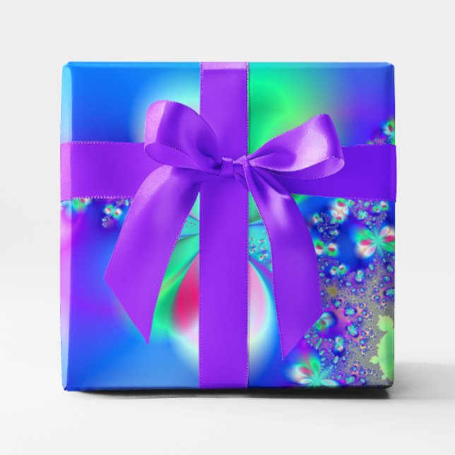 Papel De Regalo Arte fractal de danza de sílfide (Sylph Dance Fractal Art Wrapping Paper)