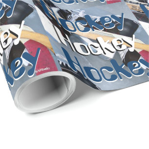 Papel De Regalo Arte Gráfico de Hockey