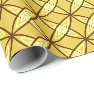 Papel De Regalo Arte Impreso Atómico Moderno de Mediano Siglo - Do