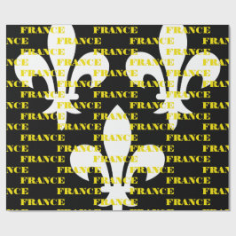 Papel De Regalo Arte Monocromático de Impresión Heráldica de la Fr