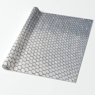 Papel De Regalo Arte octogagonal gris