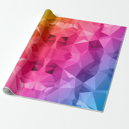 Papel De Regalo Arte poligonal/bajo polivinílico abstracto