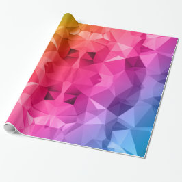 Papel De Regalo Arte poligonal/bajo polivinílico abstracto