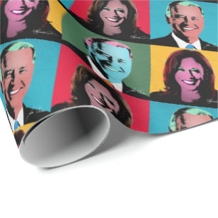 Papel De Regalo Arte pop Biden Harris