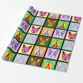 Papel De Regalo Arte pop de Boston Terrier