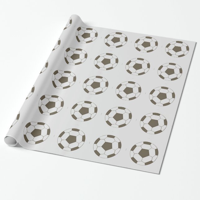 Papel De Regalo Arte pop de la pelota de fútbol (Desenrollado)