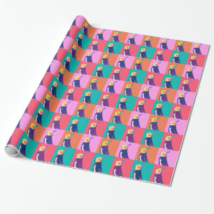 Papel De Regalo Arte pop del Cockatiel