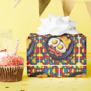 Papel De Regalo Arte Pop del Desayuno