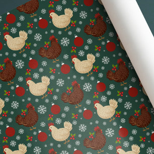 Papel De Regalo Arte Popular Navideño Encantador Rústico